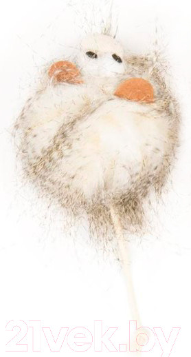 Изображение товара Игрушка для кошек Duvo Plus Пушистик с глазками / 1717051 (бежевый)