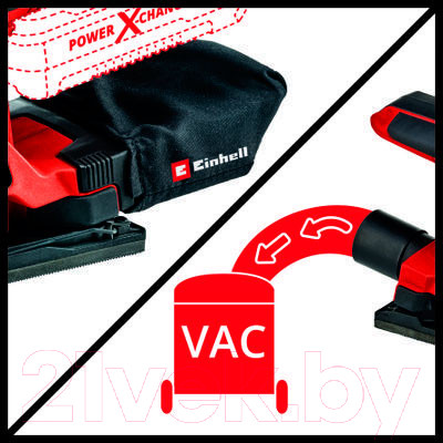 Изображение товара Вибрационная шлифовальная машина Einhell TC-OS 18/187 Li Solo (4460725)