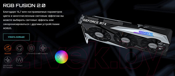Изображение товара Видеокарта Gigabyte GeForce RTX3060 Gaming OC 12GB rev2.0 (GV-N3060GAMING OC-12GD)