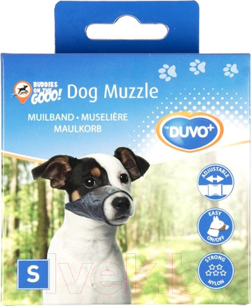 Изображение товара Намордник для собак Duvo Plus Dog Muzzle / 4705135/DV (S, черный)