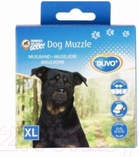 Изображение товара Намордник для собак Duvo Plus Dog Muzzle / 4705136/DV (XL, черный)