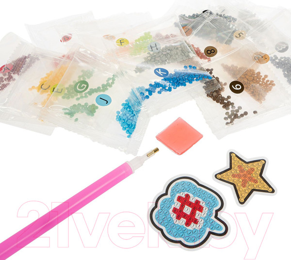 Изображение товара Набор алмазной вышивки Bondibon Наклейки Лама / ВВ4769