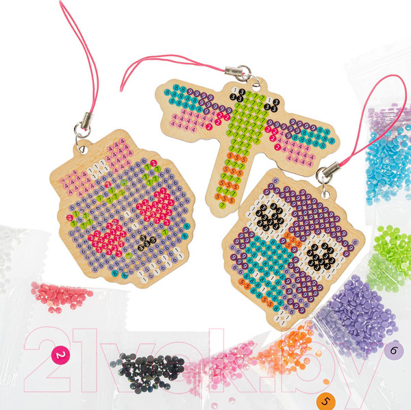 Изображение товара Набор алмазной вышивки Bondibon Брелоки / ВВ4974