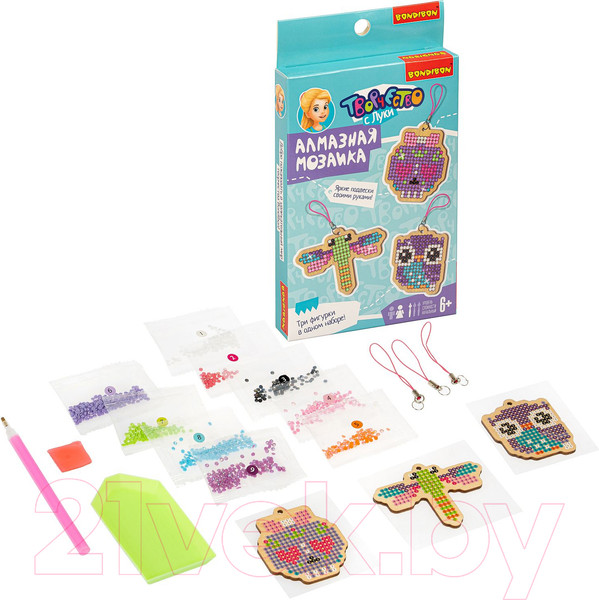 Изображение товара Набор алмазной вышивки Bondibon Брелоки / ВВ4974