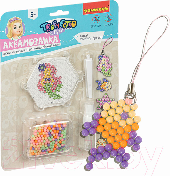 Изображение товара Развивающая игра Bondibon Аквамозаика. Нежные оттенки / ВВ4979