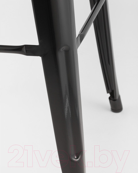 Изображение товара Табурет барный Stool Group Tolix Wood / YD-H765-W LG-01 (черный глянцевый/темное дерево)