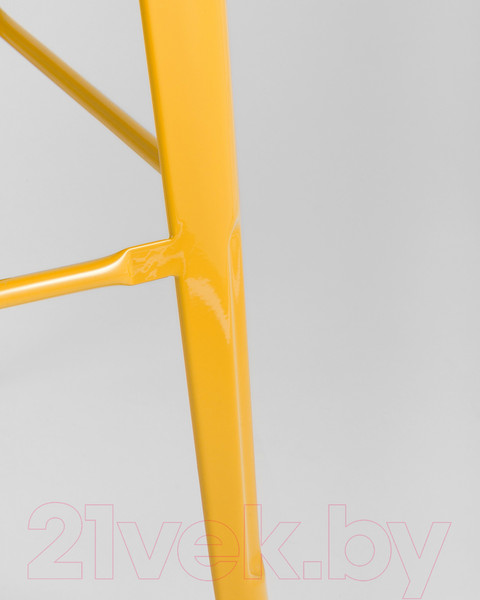 Изображение товара Табурет барный Stool Group Tolix Wood / YD-H765-W LG-06 (желтый глянцевый/темное дерево)
