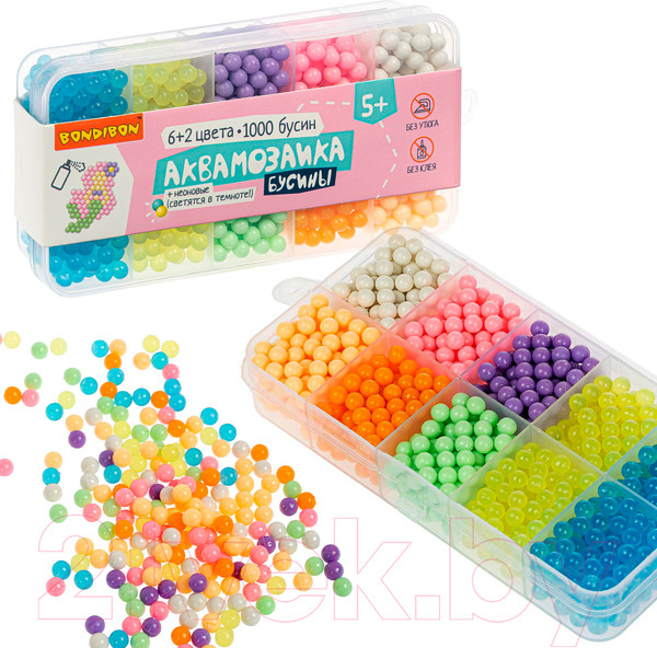 Изображение товара Развивающая игра Bondibon Аквамозаика. Бусины / ВВ4986