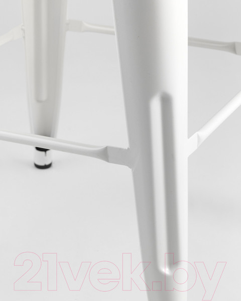 Изображение товара Стул барный Stool Group Tolix Wood со спинкой / YD-H765E-W LG-02 (белый глянцевый/светлое дерево)
