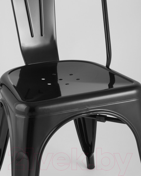 Изображение товара Стул Stool Group Tolix / YD-H440B LG-01 (черный глянцевый)