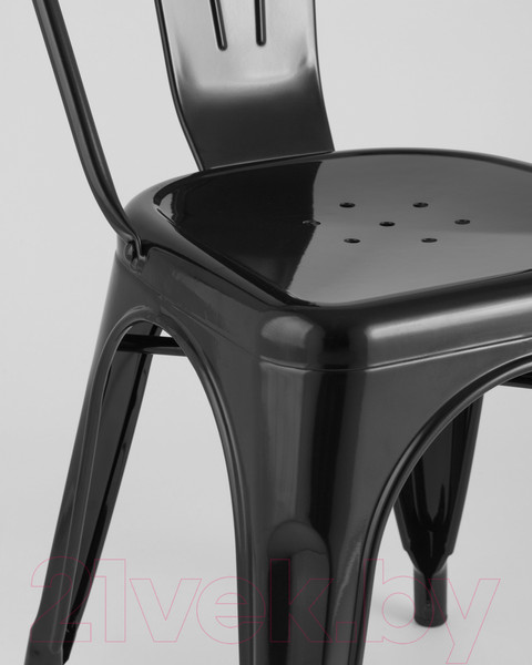 Изображение товара Стул Stool Group Tolix / YD-H440B LG-01 (черный глянцевый)