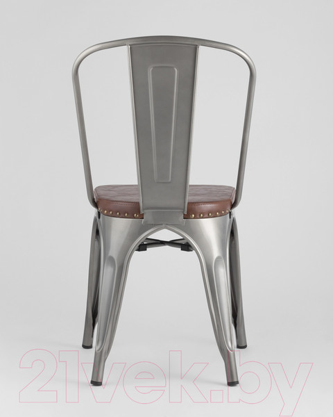 Изображение товара Стул Stool Group Tolix Soft / LF818C Grey 7083/PU7002 (серебристый)