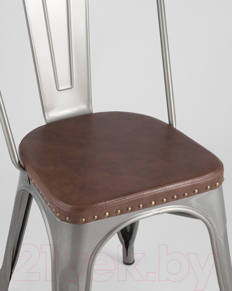Изображение товара Стул Stool Group Tolix Soft / LF818C Grey 7083/PU7002 (серебристый)