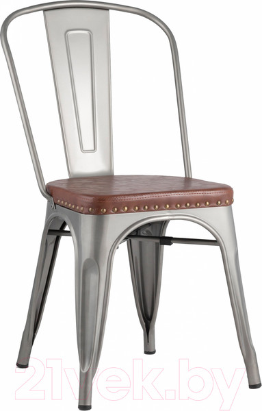 Изображение товара Стул Stool Group Tolix Soft / LF818C Grey 7083/PU7002 (серебристый)