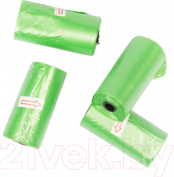 Изображение товара Пакеты для выгула собак Duvo Plus Био 311336/DV (4x20шт, зеленый)