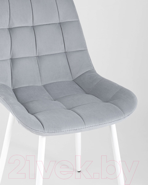 Изображение товара Стул Stool Group Флекс / AV 405-N24-02 (светло-серый/белые ножки)