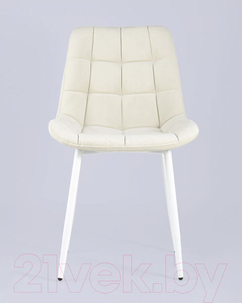 Изображение товара Стул Stool Group Флекс / AV 405-N01-02 (светло-бежевый/белые ножки)