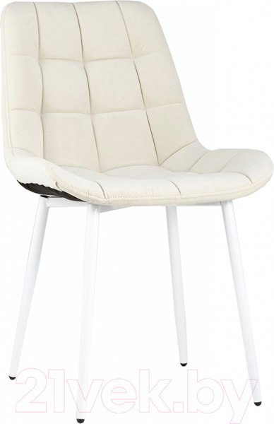 Изображение товара Стул Stool Group Флекс / AV 405-N01-02 (светло-бежевый/белые ножки)