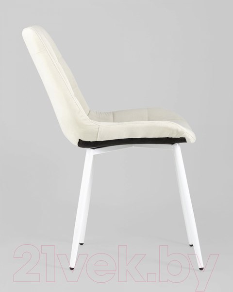 Изображение товара Стул Stool Group Флекс / AV 405-N01-02 (светло-бежевый/белые ножки)