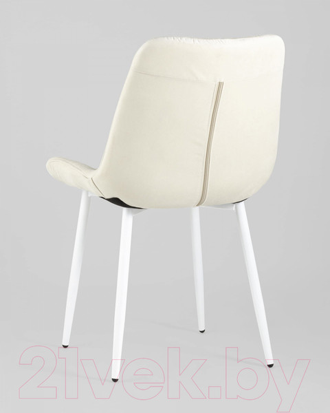 Изображение товара Стул Stool Group Флекс / AV 405-N01-02 (светло-бежевый/белые ножки)