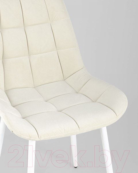Изображение товара Стул Stool Group Флекс / AV 405-N01-02 (светло-бежевый/белые ножки)