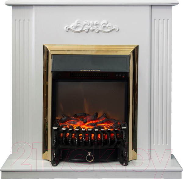 Изображение товара Портал для камина Смолком Capri STD-ASP (белое дерево делюкс)