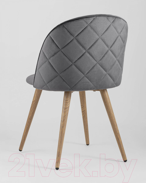 Изображение товара Стул Stool Group Лион New / DC-69030A HLR-21 (велюр с ромбами/серый)