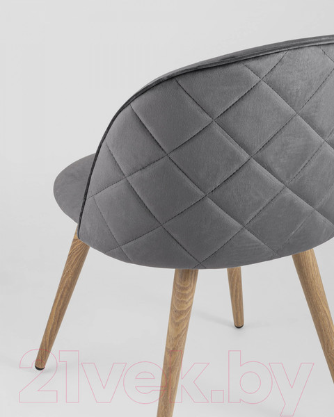 Изображение товара Стул Stool Group Лион New / DC-69030A HLR-21 (велюр с ромбами/серый)