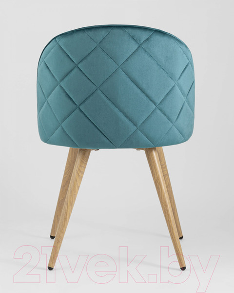 Изображение товара Стул Stool Group Лион / DC-69030A HLR-60 (велюр с ромбами/аквамарин)