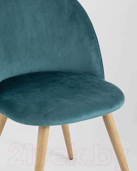 Изображение товара Стул Stool Group Лион / DC-69030A HLR-60 (велюр с ромбами/аквамарин)