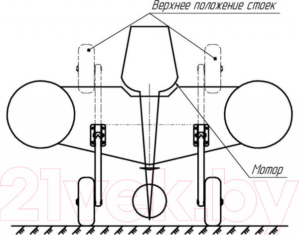 Изображение товара Транцевые колеса для лодки Тонар ШЛ-2 (2шт)