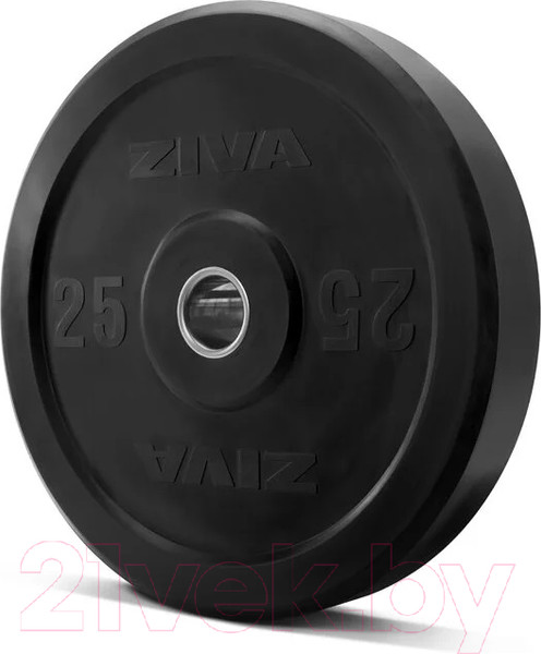Изображение товара Диск для штанги Ziva Pro FЕ / ZFT-BPRB-0681 (25кг, серый)