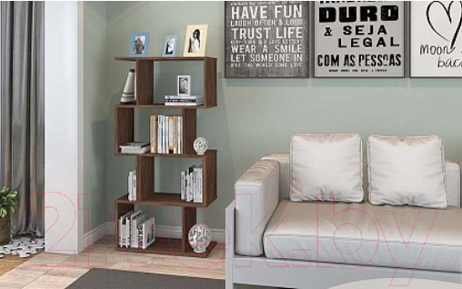 Изображение товара Стеллаж Polini Kids Home Smart Фигурный 4 секции / 0002273.76 (винтаж)