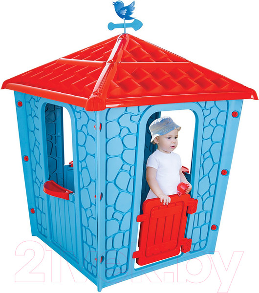 Изображение товара Детский игровой домик Pilsan Stone House / 06443 (голубой)