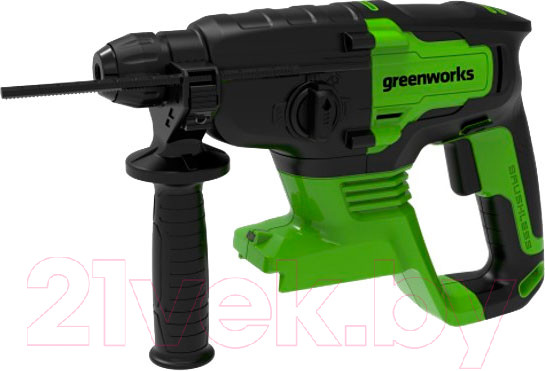 Изображение товара Перфоратор Greenworks GD24SDS2 бесщеточный 2Дж 24V / 3803007 (без АКБ и ЗУ)