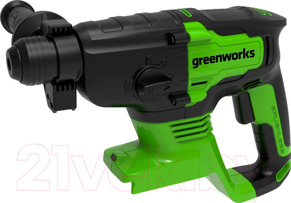 Изображение товара Перфоратор Greenworks GD24SDS2 бесщеточный 2Дж 24V / 3803007 (без АКБ и ЗУ)