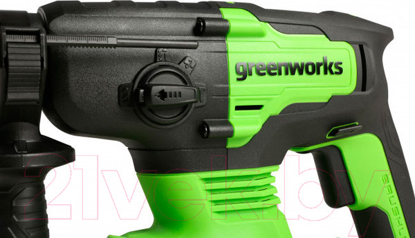 Изображение товара Перфоратор Greenworks GD24SDS2 бесщеточный 2Дж 24V / 3803007 (без АКБ и ЗУ)