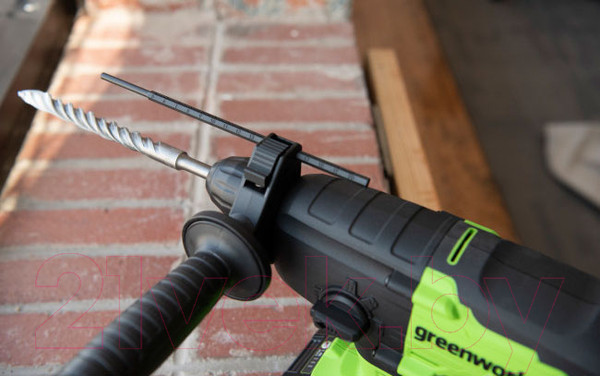 Изображение товара Перфоратор Greenworks GD24SDS2 бесщеточный 2Дж 24V / 3803007 (без АКБ и ЗУ)