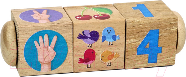 Изображение товара Развивающая игра Десятое королевство Кубики на оси. Счет / 02960