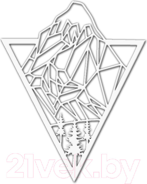 Изображение товара Декор настенный Arthata Горный пик 75x60-V / 047-1 (белый)