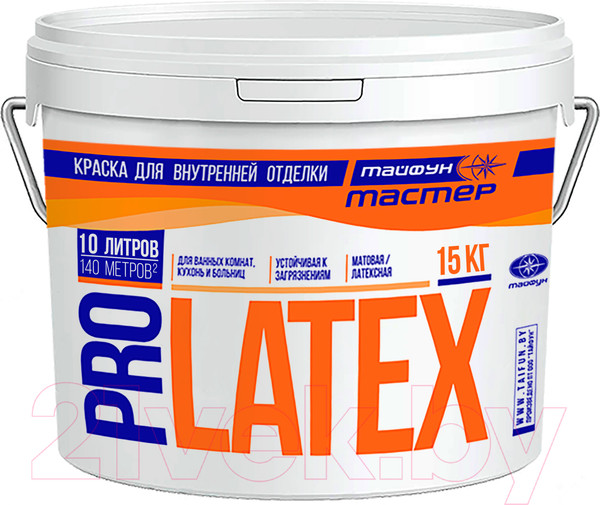 Изображение товара Краска Тайфун Мастер Pro Latex (15кг)