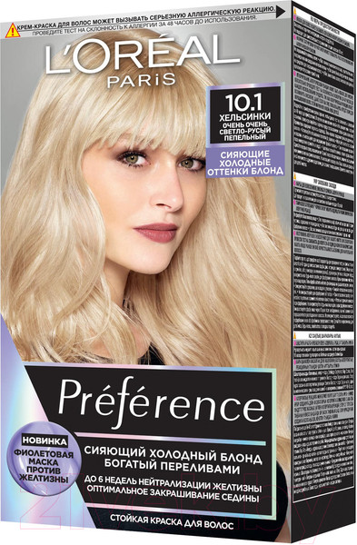 Изображение товара Гель-краска для волос L'Oreal Paris Preference Cool Blondes 10.1 (хельсинки)