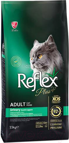 Изображение товара Сухой корм для кошек Reflex Plus Urinary с курицей (15кг)