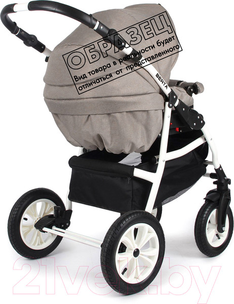 Изображение товара Детская универсальная коляска Alis Berta F 3 в 1 (Be 11, светло-коричневый)