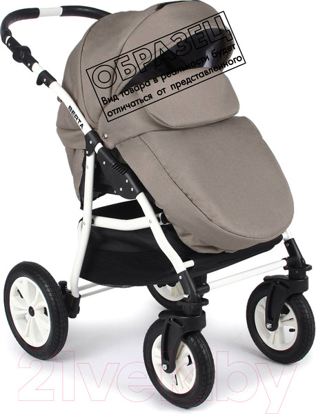 Изображение товара Детская универсальная коляска Alis Berta F 3 в 1 (Be 11, светло-коричневый)