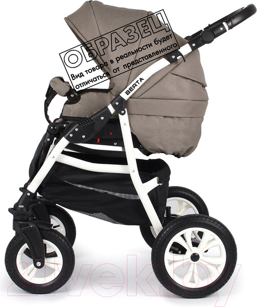 Изображение товара Детская универсальная коляска Alis Berta F 3 в 1 (Be 11, светло-коричневый)