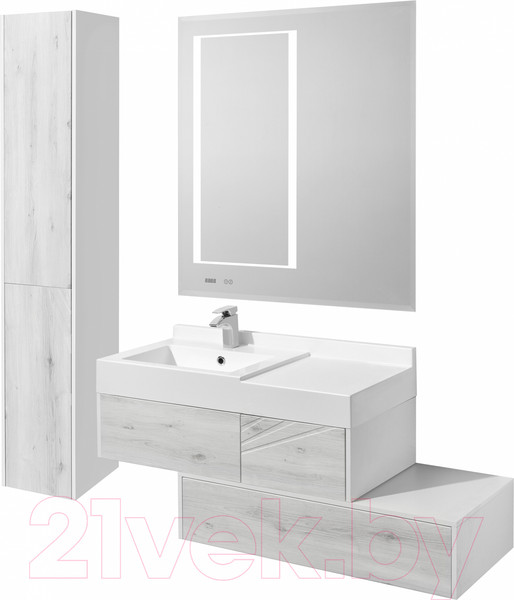 Изображение товара Тумба с умывальником Акватон Сакура 100 (1A2349K1SKW80)