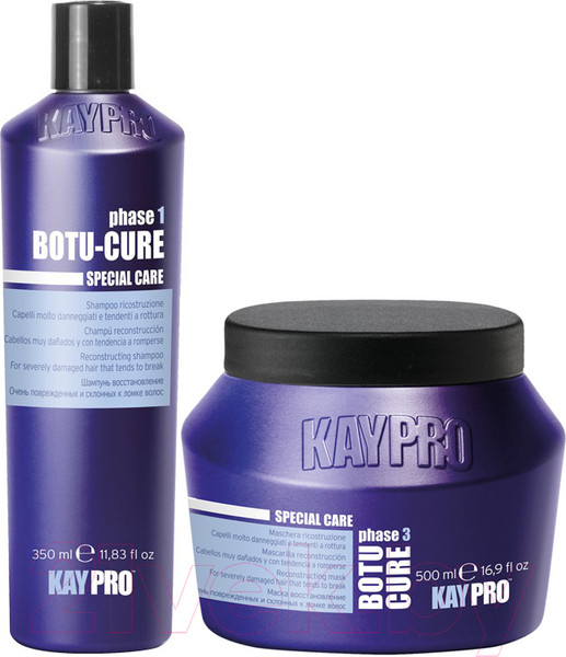 Изображение товара Набор косметики для волос Kaypro Special Care Botu-Cure для сильно поврежденных маска+шампунь (500мл+350мл)