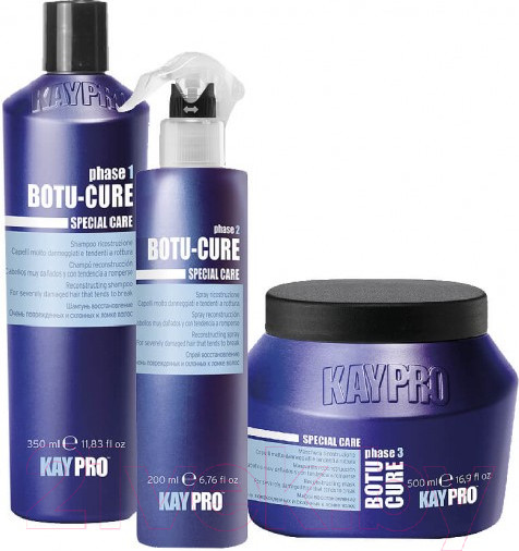 Изображение товара Набор косметики для волос Kaypro Special Care Botu-Cure д/сильно повр. маска+шампунь+кондиционер (500мл+350мл+200мл)