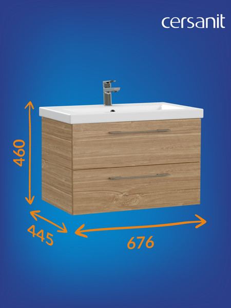 Изображение товара Тумба под умывальник Cersanit Lara 70 63415/64136